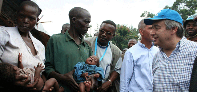 António Guterres, current UNHCR (Photo: UNHCR/D. Nthengwe)